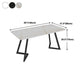 Curved Modern Style Working Table Sintered Stone Writing Table Clearhalo 'Furniture' 'furniture_office_desk' 'Office Desks' 'Office Furniture' 'office_desk' 4950877