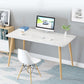 Contemporary Style Writing Desk Dormitory Study Room Office Desk White 35.4"L x 23.6"W x 28.7"H Rectangle Clearhalo 'Furniture' 'furniture_office_desk' 'Office Desks' 'Office Furniture' 'office_desk' 4950884