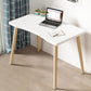 Free Form Contemporary Writing Desk Manufactured Wood Parsons Base Desk White 47.2"L x 23.6"W x 28.7"H Clearhalo 'Furniture' 'furniture_office_desk' 'Office Desks' 'Office Furniture' 'office_desk' 4950899