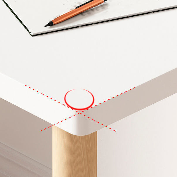 Free Form Contemporary Writing Desk Manufactured Wood Parsons Base Desk Clearhalo 'Furniture' 'furniture_office_desk' 'Office Desks' 'Office Furniture' 'office_desk' 4950906