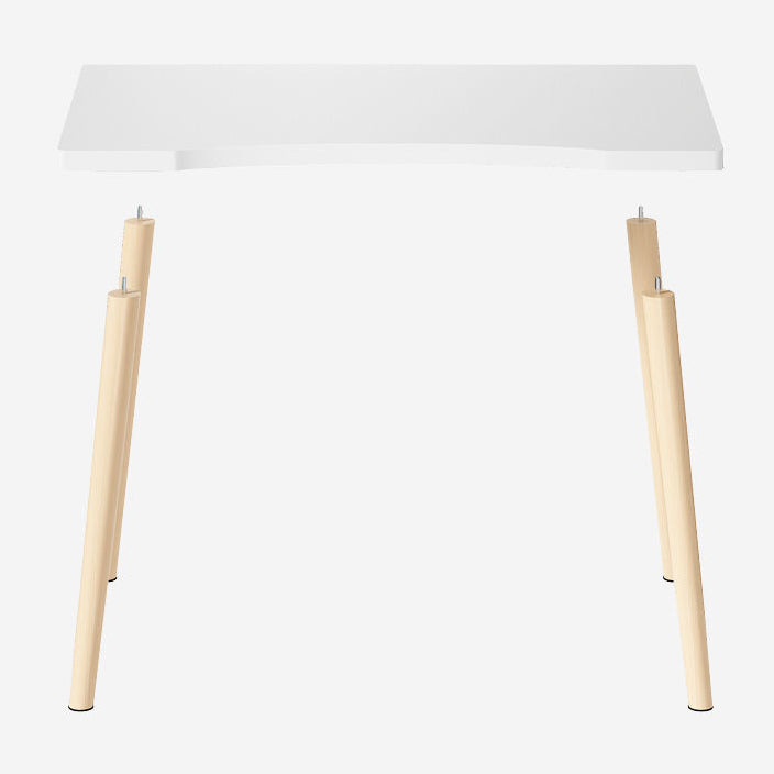 Free Form Contemporary Writing Desk Manufactured Wood Parsons Base Desk Clearhalo 'Furniture' 'furniture_office_desk' 'Office Desks' 'Office Furniture' 'office_desk' 4950909