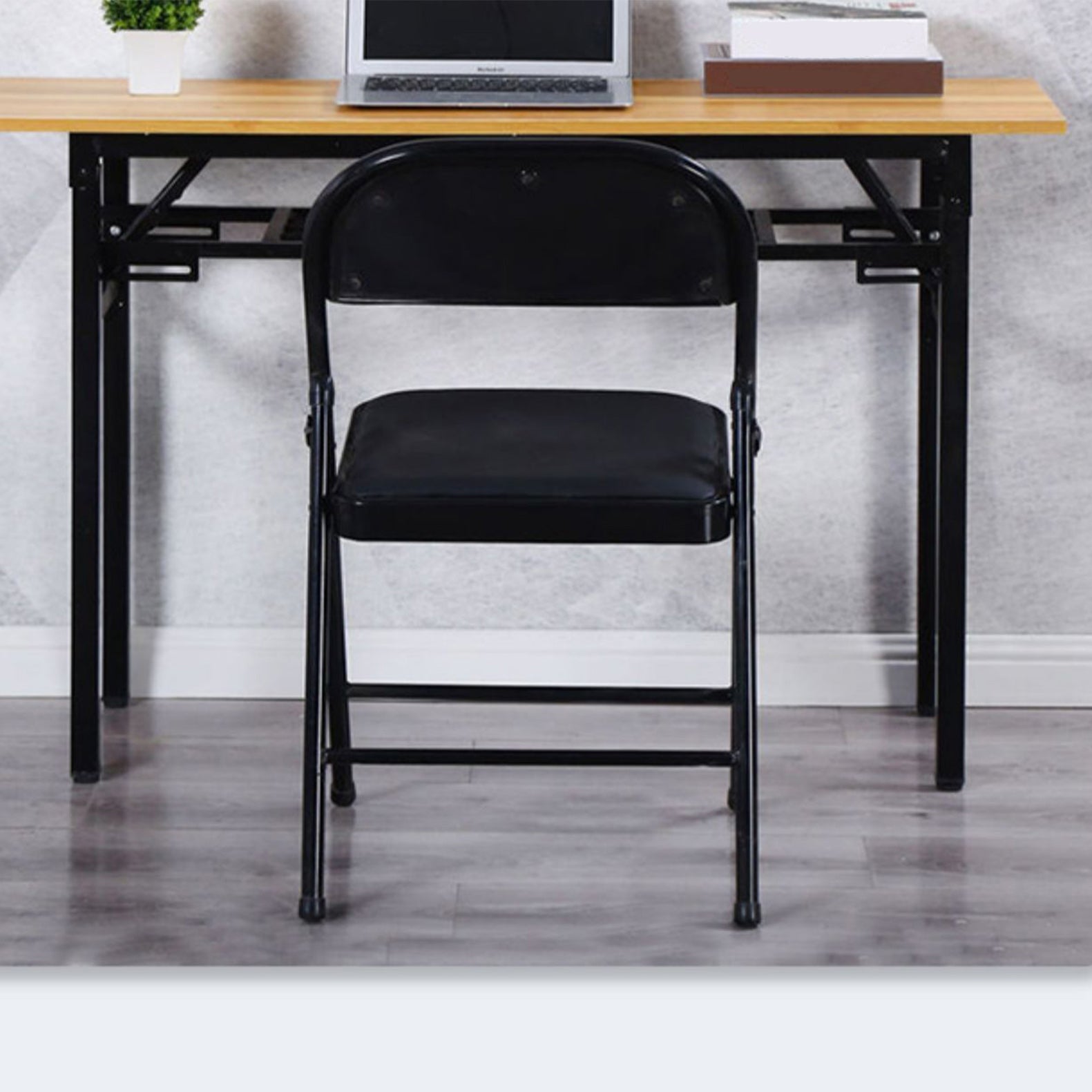 Foldable Writing Desk Contemporary Style Rectangular Dormitory Bedroom Desk Clearhalo 'Furniture' 'furniture_office_desk' 'Office Desks' 'Office Furniture' 'office_desk' 4950932