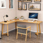 Modern Style Home Office Desk Solid Wood L-Shaped Writing Desk 47.2"L x 31.5"W x 29.5"H Clearhalo 'furn' 'furn_office_desk' 'Furniture' 'furniture_office_desk' 'Office Desks' 'Office Furniture' 'office_desk' 4950962