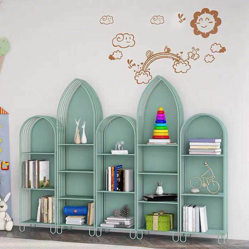 Modern Style Standard Bookshelf Closed Back Metal Bookcase for Home Clearhalo 'Bookcases' 'furn' 'furn_bookcases' 'Furniture' 'furniture_bookcases' 'Office Furniture' 4950979