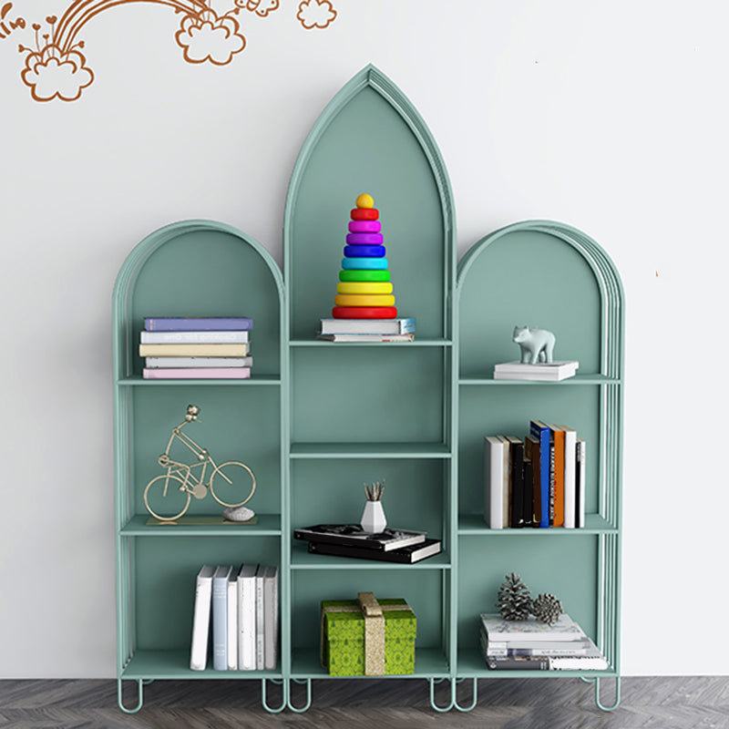 Modern Style Standard Bookshelf Closed Back Metal Bookcase for Home Clearhalo 'Bookcases' 'furn' 'furn_bookcases' 'Furniture' 'furniture_bookcases' 'Office Furniture' 4950981