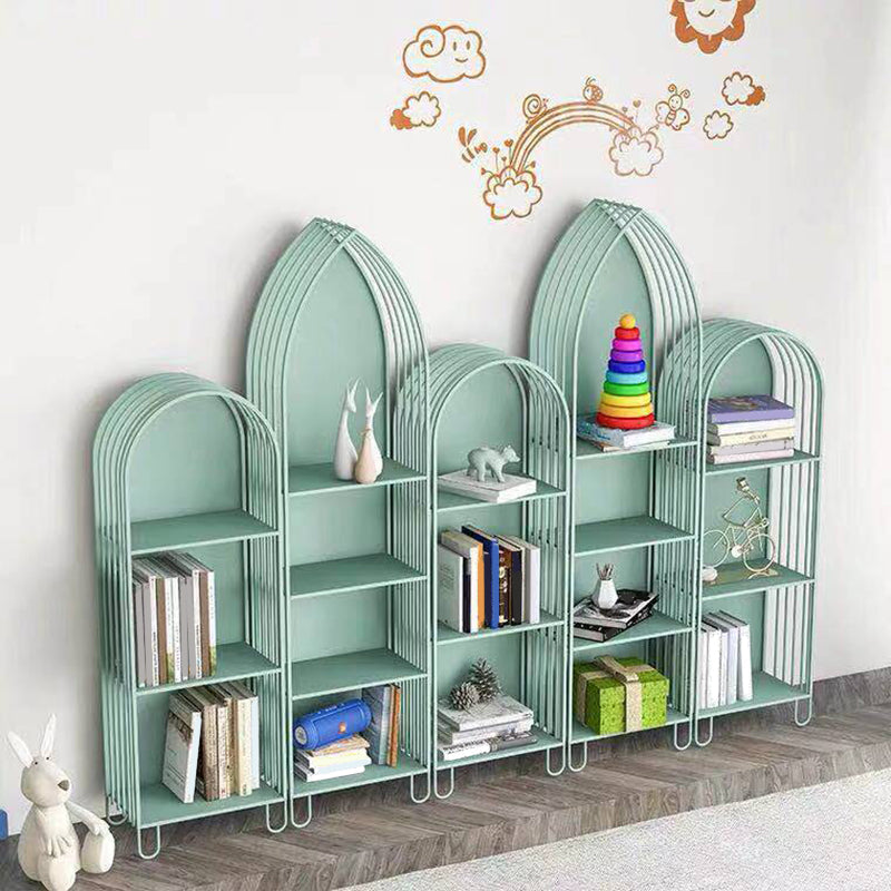 Modern Style Standard Bookshelf Closed Back Metal Bookcase for Home Clearhalo 'Bookcases' 'furn' 'furn_bookcases' 'Furniture' 'furniture_bookcases' 'Office Furniture' 4950984