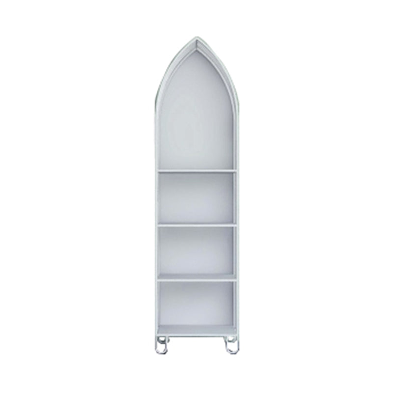 Modern Style Standard Bookshelf Closed Back Metal Bookcase for Home 15.7"L x 9.4"W x 59.8"H White Clearhalo 'Bookcases' 'furn' 'furn_bookcases' 'Furniture' 'furniture_bookcases' 'Office Furniture' 4950986