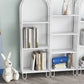Modern Style Standard Bookshelf Closed Back Metal Bookcase for Home Clearhalo 'Bookcases' 'furn' 'furn_bookcases' 'Furniture' 'furniture_bookcases' 'Office Furniture' 4950991