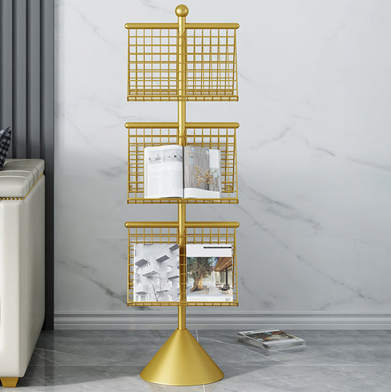 Modern Style Bookshelf Etagere Closed Back Metal Bookcase for Home Clearhalo 'Bookcases' 'furn' 'furn_bookcases' 'Furniture' 'furniture_bookcases' 'Office Furniture' 4951002