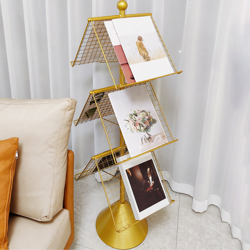 Modern Style Bookshelf Etagere Closed Back Metal Bookcase for Home Clearhalo 'Bookcases' 'furn' 'furn_bookcases' 'Furniture' 'furniture_bookcases' 'Office Furniture' 4951003