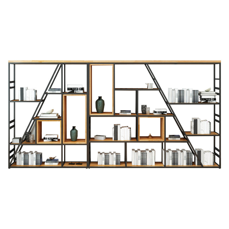 47.24"H Bookshelf Modern Style Bookcase for Study Room and Office 94.5"L x 9.8"W x 47.2"H Clearhalo 'Bookcases' 'furn' 'furn_bookcases' 'Furniture' 'furniture_bookcases' 'Office Furniture' 4951019
