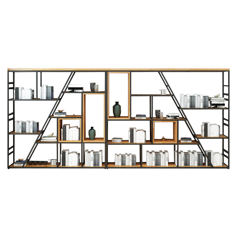 47.24"H Bookshelf Modern Style Bookcase for Study Room and Office 106.3"L x 9.8"W x 47.2"H Clearhalo 'Bookcases' 'furn' 'furn_bookcases' 'Furniture' 'furniture_bookcases' 'Office Furniture' 4951020