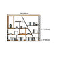 47.24"H Bookshelf Modern Style Bookcase for Study Room and Office Clearhalo 'Bookcases' 'furn' 'furn_bookcases' 'Furniture' 'furniture_bookcases' 'Office Furniture' 4951027
