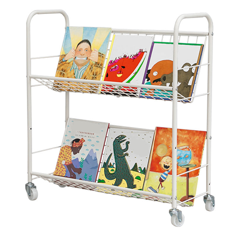 Modern Style Etagere Bookshelf Open Back Metal Bookcase for Home 27.2"L x 12.2"W x 29.9"H Clearhalo 'Bookcases' 'furn' 'furn_bookcases' 'Furniture' 'furniture_bookcases' 'Office Furniture' 4951038