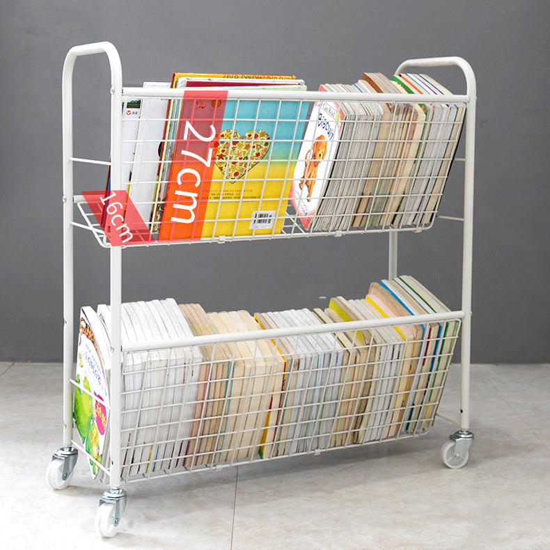 Modern Style Etagere Bookshelf Open Back Metal Bookcase for Home Clearhalo 'Bookcases' 'furn' 'furn_bookcases' 'Furniture' 'furniture_bookcases' 'Office Furniture' 4951043