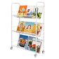 Modern Style Bookshelf Etagere Open Back Metal Bookcase for Home 27.2"L x 12.2"W x 41.7"H Clearhalo 'Bookcases' 'furn' 'furn_bookcases' 'Furniture' 'furniture_bookcases' 'Office Furniture' 4951060