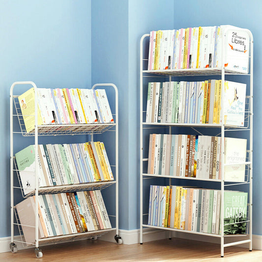 Modern Style Bookshelf Etagere Open Back Metal Bookcase for Home Clearhalo 'Bookcases' 'furn' 'furn_bookcases' 'Furniture' 'furniture_bookcases' 'Office Furniture' 4951065