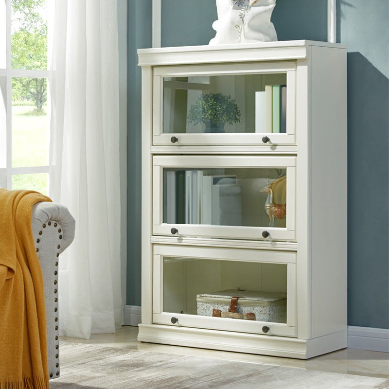 Wooden Standard Bookcase Modern Style Closed Back Vertical Bookshelf 31.5"L x 12.8"W x 47.6"H Clearhalo 'Bookcases' 'furn' 'furn_bookcases' 'Furniture' 'furniture_bookcases' 'Office Furniture' 4951071