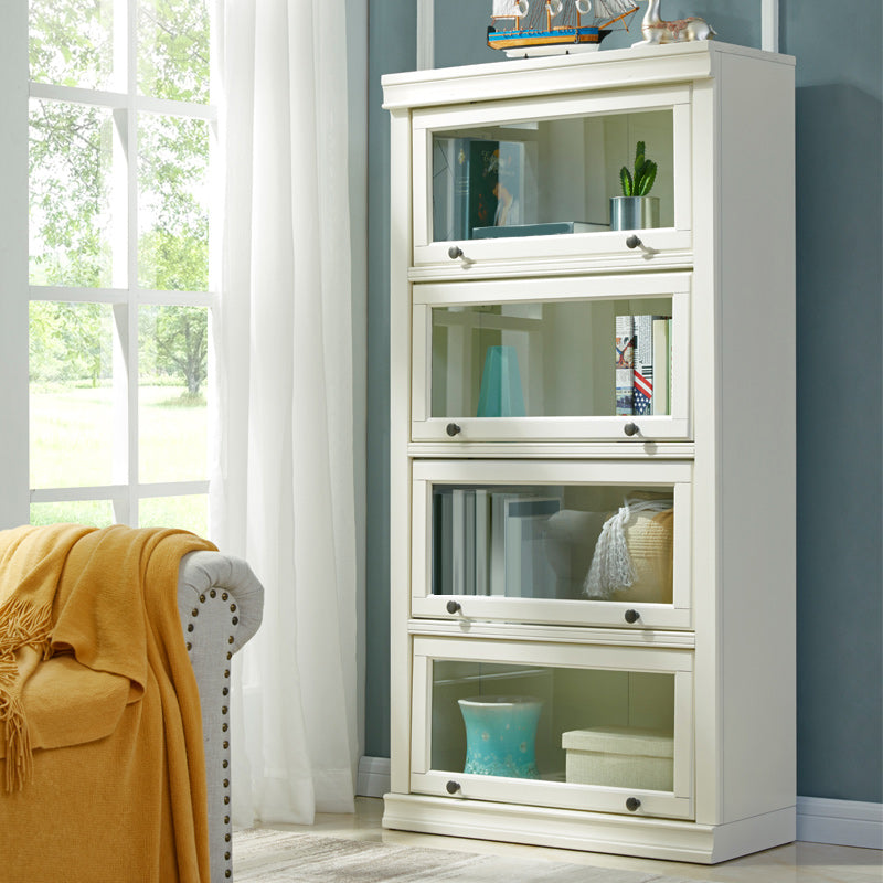 Wooden Standard Bookcase Modern Style Closed Back Vertical Bookshelf 23.6"L x 12.8"W x 62.2"H Clearhalo 'Bookcases' 'furn' 'furn_bookcases' 'Furniture' 'furniture_bookcases' 'Office Furniture' 4951073