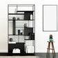 Contemporary Iron Etagere Bookshelf Vertical Office and Living Room Bookcase Clearhalo 'Bookcases' 'furn' 'furn_bookcases' 'Furniture' 'furniture_bookcases' 'Office Furniture' 4951091