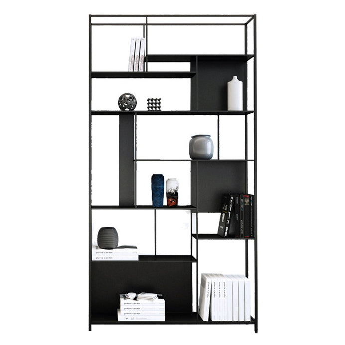 Contemporary Iron Etagere Bookshelf Vertical Office and Living Room Bookcase Black Clearhalo 'Bookcases' 'furn' 'furn_bookcases' 'Furniture' 'furniture_bookcases' 'Office Furniture' 4951092