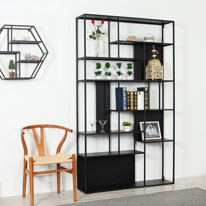 Contemporary Iron Etagere Bookshelf Vertical Office and Living Room Bookcase Clearhalo 'Bookcases' 'furn' 'furn_bookcases' 'Furniture' 'furniture_bookcases' 'Office Furniture' 4951094