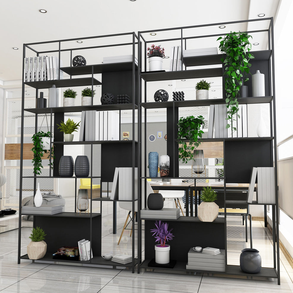 Contemporary Iron Etagere Bookshelf Vertical Office and Living Room Bookcase Clearhalo 'Bookcases' 'furn' 'furn_bookcases' 'Furniture' 'furniture_bookcases' 'Office Furniture' 4951096