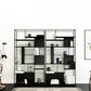 Contemporary Iron Etagere Bookshelf Vertical Office and Living Room Bookcase Clearhalo 'Bookcases' 'furn' 'furn_bookcases' 'Furniture' 'furniture_bookcases' 'Office Furniture' 4951104