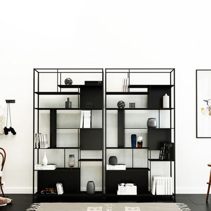 Contemporary Iron Etagere Bookshelf Vertical Office and Living Room Bookcase Clearhalo 'Bookcases' 'furn' 'furn_bookcases' 'Furniture' 'furniture_bookcases' 'Office Furniture' 4951104