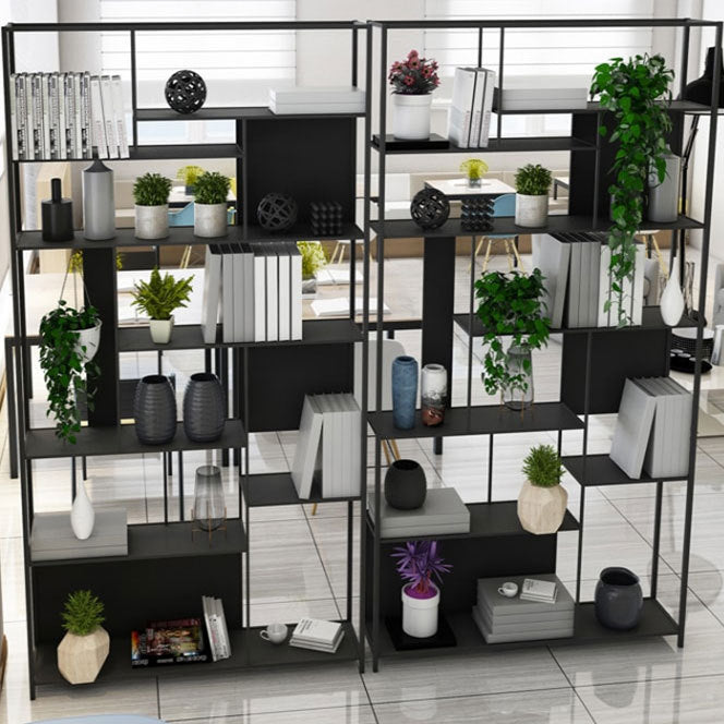 Contemporary Iron Etagere Bookshelf Vertical Office and Living Room Bookcase Clearhalo 'Bookcases' 'furn' 'furn_bookcases' 'Furniture' 'furniture_bookcases' 'Office Furniture' 4951108