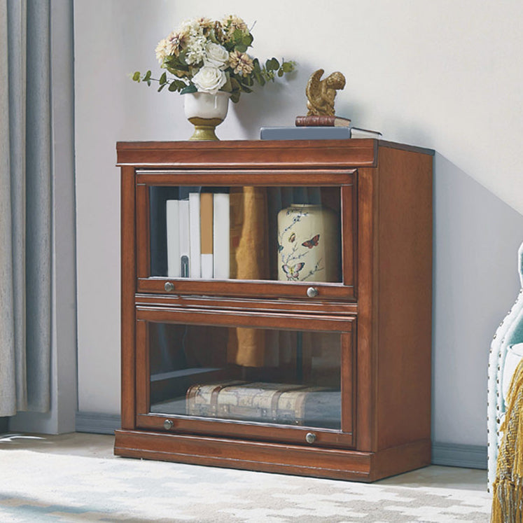 Wooden Standard Bookcase Contemporary Closed Back Bookshelf With Door Clearhalo 'Bookcases' 'furn' 'furn_bookcases' 'Furniture' 'furniture_bookcases' 'Office Furniture' 4951115