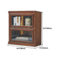 Wooden Standard Bookcase Contemporary Closed Back Bookshelf With Door Clearhalo 'Bookcases' 'furn' 'furn_bookcases' 'Furniture' 'furniture_bookcases' 'Office Furniture' 4951128