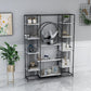 Iron Frame Etagere Bookshelf Vertical Manufactured Wood Shelf Bookcase for Office Clearhalo 'Bookcases' 'furn' 'furn_bookcases' 'Furniture' 'furniture_bookcases' 'Office Furniture' 4951138