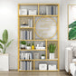 Modern Living Room Etagere Bookshelf Iron Frame Manufactured Wood Shelf Bookcase Clearhalo 'Bookcases' 'furn' 'furn_bookcases' 'Furniture' 'furniture_bookcases' 'Office Furniture' 4951158