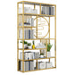 Modern Living Room Etagere Bookshelf Iron Frame Manufactured Wood Shelf Bookcase Bookcases Clearhalo 'Bookcases' 'furn' 'furn_bookcases' 'Furniture' 'furniture_bookcases' 'Office Furniture' 4951159