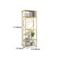 Modern Living Room Etagere Bookshelf Iron Frame Manufactured Wood Shelf Bookcase Clearhalo 'Bookcases' 'furn' 'furn_bookcases' 'Furniture' 'furniture_bookcases' 'Office Furniture' 4951171