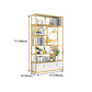 Modern Living Room Etagere Bookshelf Iron Frame Manufactured Wood Shelf Bookcase Clearhalo 'Bookcases' 'furn' 'furn_bookcases' 'Furniture' 'furniture_bookcases' 'Office Furniture' 4951174
