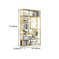 Modern Living Room Etagere Bookshelf Iron Frame Manufactured Wood Shelf Bookcase Clearhalo 'Bookcases' 'furn' 'furn_bookcases' 'Furniture' 'furniture_bookcases' 'Office Furniture' 4951175
