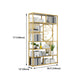 Modern Living Room Etagere Bookshelf Iron Frame Manufactured Wood Shelf Bookcase Clearhalo 'Bookcases' 'furn' 'furn_bookcases' 'Furniture' 'furniture_bookcases' 'Office Furniture' 4951177