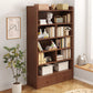 Modern Style Bookcase Engineer Wood Standard Bookshelf for Home Office 40.2"L x 9.4"W x 71.3"H Brown Clearhalo 'Bookcases' 'furn' 'furn_bookcases' 'Furniture' 'furniture_bookcases' 'Office Furniture' 4951217