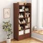 Modern Style Bookcase Engineer Wood Standard Bookshelf for Home Office 24.4"L x 9.4"W x 71.3"H Brown Clearhalo 'Bookcases' 'furn' 'furn_bookcases' 'Furniture' 'furniture_bookcases' 'Office Furniture' 4951218