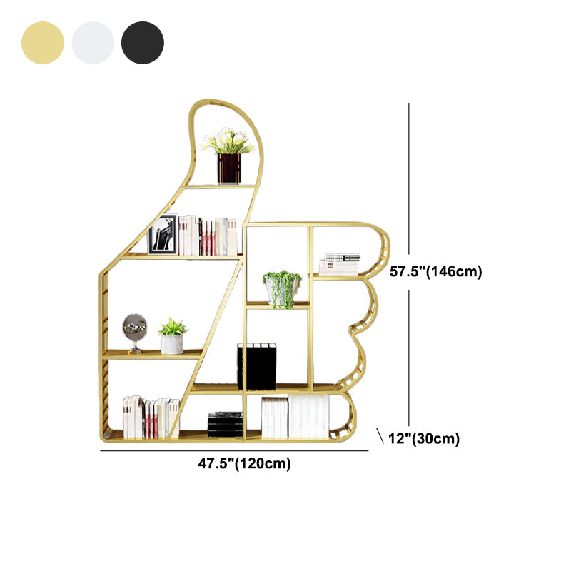 Geometric Shelf Bookcase Modern Metal Bookshelf for Home Office Clearhalo 'Bookcases' 'furn' 'furn_bookcases' 'Furniture' 'furniture_bookcases' 'Office Furniture' 4951242