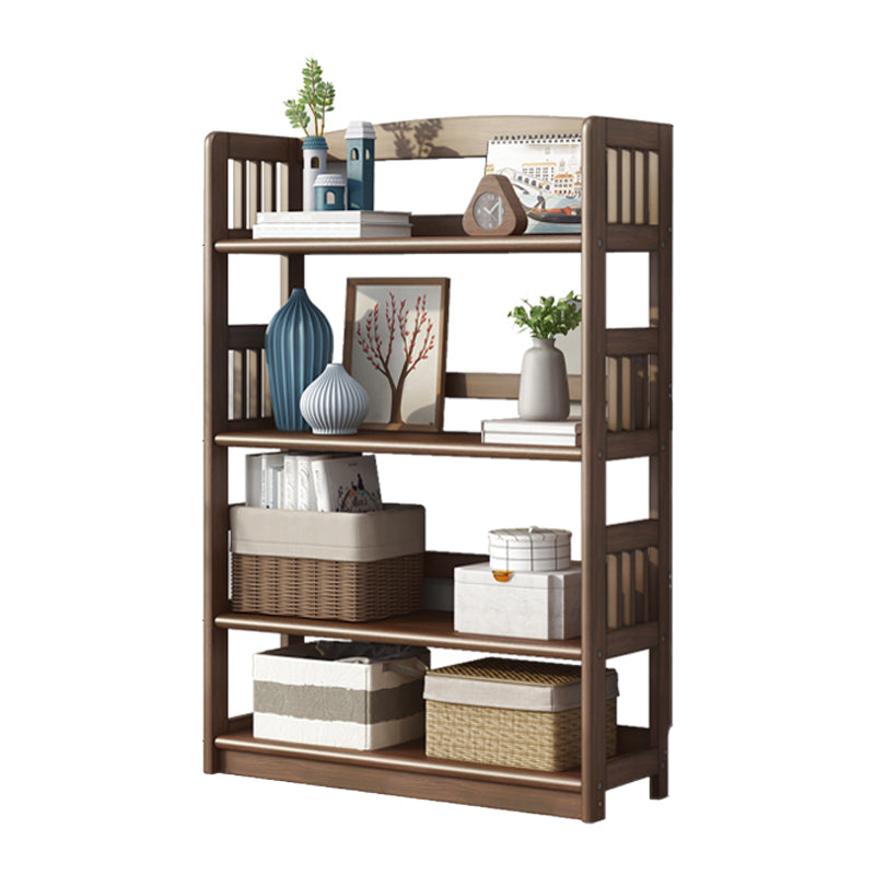 Simple Shelf Standard Wooden Bookcase Modern Bookshelf for Office 31.5"L x 11"W x 45.3"H Coffee Clearhalo 'Bookcases' 'furn' 'furn_bookcases' 'Furniture' 'furniture_bookcases' 'Office Furniture' 4951259