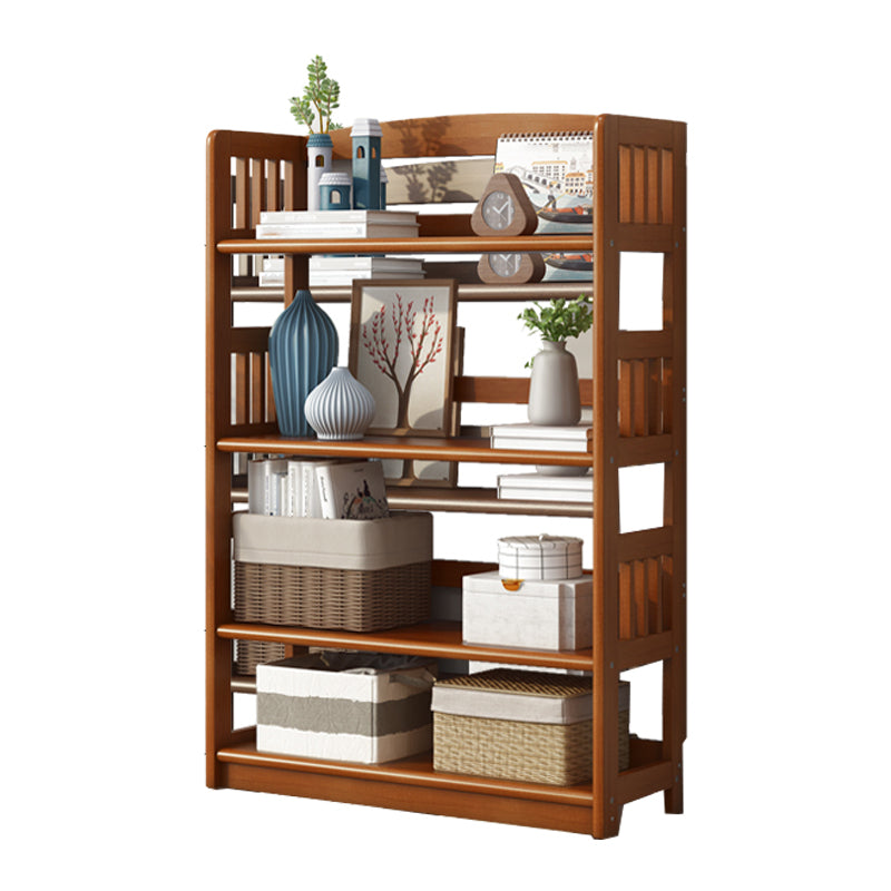 Simple Shelf Standard Wooden Bookcase Modern Bookshelf for Office 31.5"L x 11"W x 45.3"H Brown Clearhalo 'Bookcases' 'furn' 'furn_bookcases' 'Furniture' 'furniture_bookcases' 'Office Furniture' 4951263