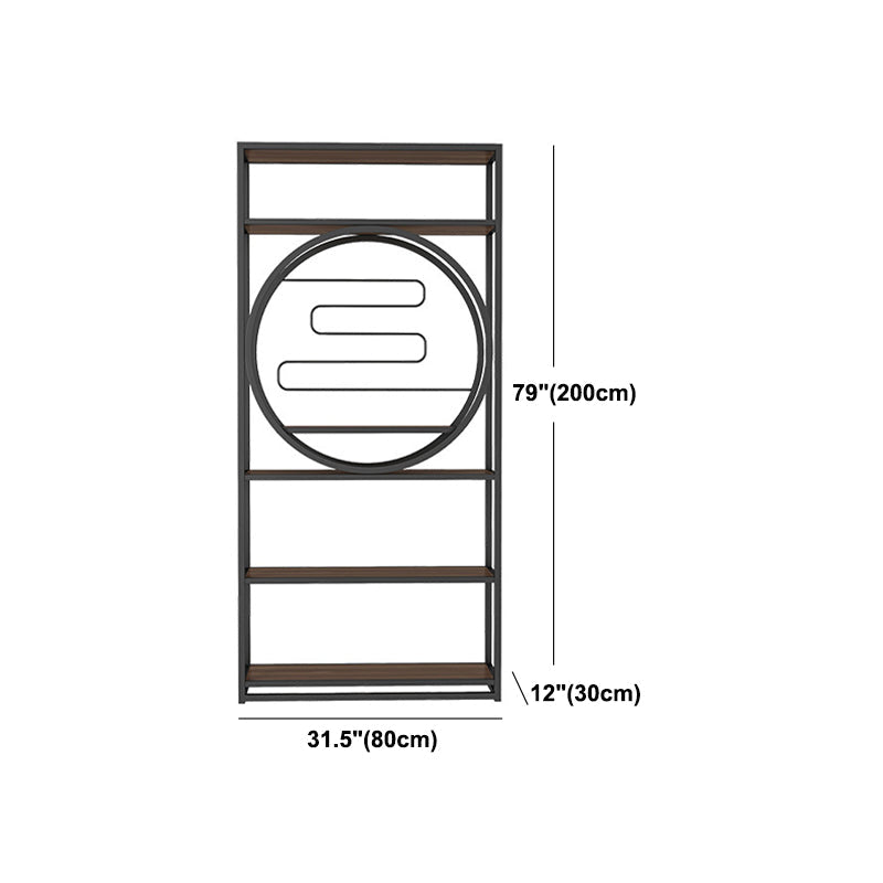 Geometric Shelf Bookshelf Metal and Wooden Bookcase for Home Office Clearhalo 'Bookcases' 'furn' 'furn_bookcases' 'Furniture' 'furniture_bookcases' 'Office Furniture' 4951281