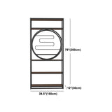 Geometric Shelf Bookshelf Metal and Wooden Bookcase for Home Office Clearhalo 'Bookcases' 'furn' 'furn_bookcases' 'Furniture' 'furniture_bookcases' 'Office Furniture' 4951285