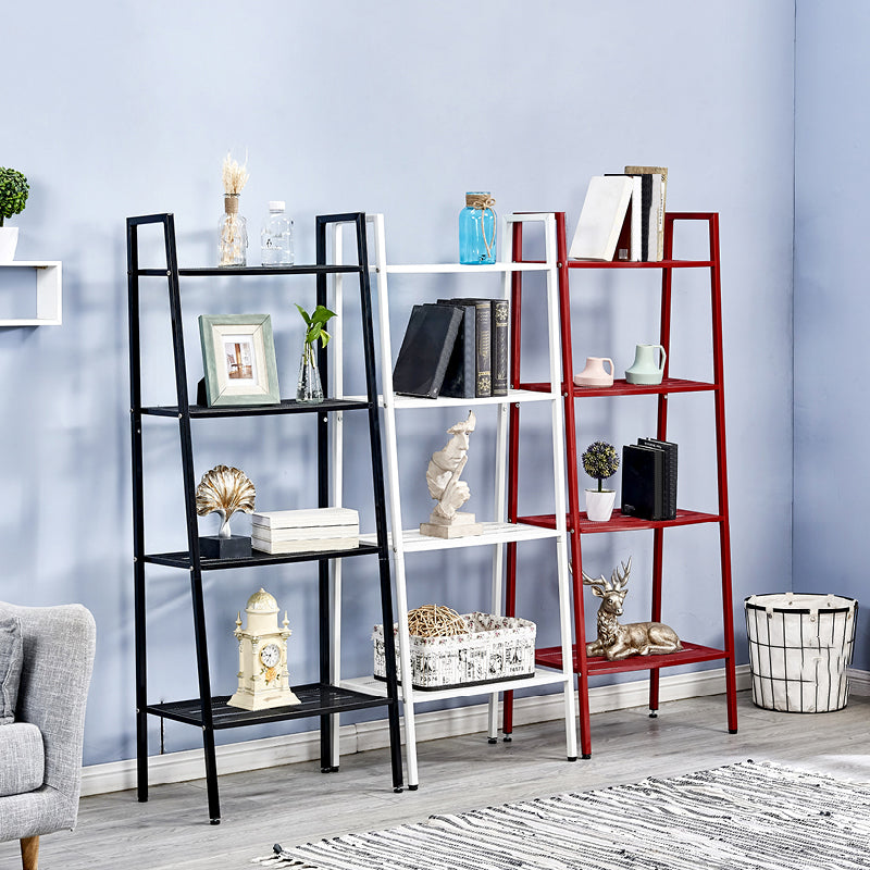 Ladder Bookshelf Metal Contemporary Open Bookcase for Home Office Clearhalo 'Bookcases' 'furn' 'furn_bookcases' 'Furniture' 'furniture_bookcases' 'Office Furniture' 4951288