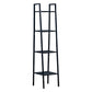 Ladder Bookshelf Metal Contemporary Open Bookcase for Home Office 14"L x 14"W x 58"H Black Clearhalo 'Bookcases' 'furn' 'furn_bookcases' 'Furniture' 'furniture_bookcases' 'Office Furniture' 4951300