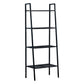 Ladder Bookshelf Metal Contemporary Open Bookcase for Home Office 23.6"L x 13.8"W x 58.3"H Black Clearhalo 'Bookcases' 'furn' 'furn_bookcases' 'Furniture' 'furniture_bookcases' 'Office Furniture' 4951304