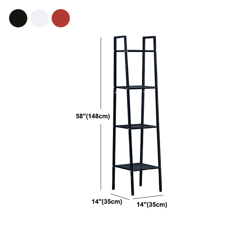Ladder Bookshelf Metal Contemporary Open Bookcase for Home Office Clearhalo 'Bookcases' 'furn' 'furn_bookcases' 'Furniture' 'furniture_bookcases' 'Office Furniture' 4951309